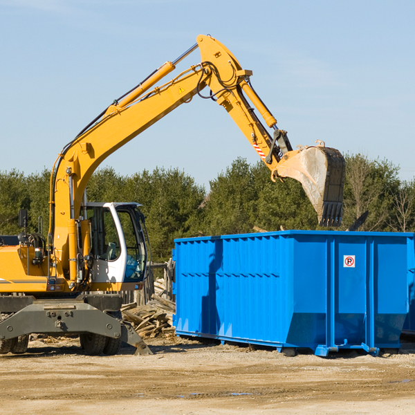 is there a minimum or maximum amount of waste i can put in a residential dumpster in Hanston